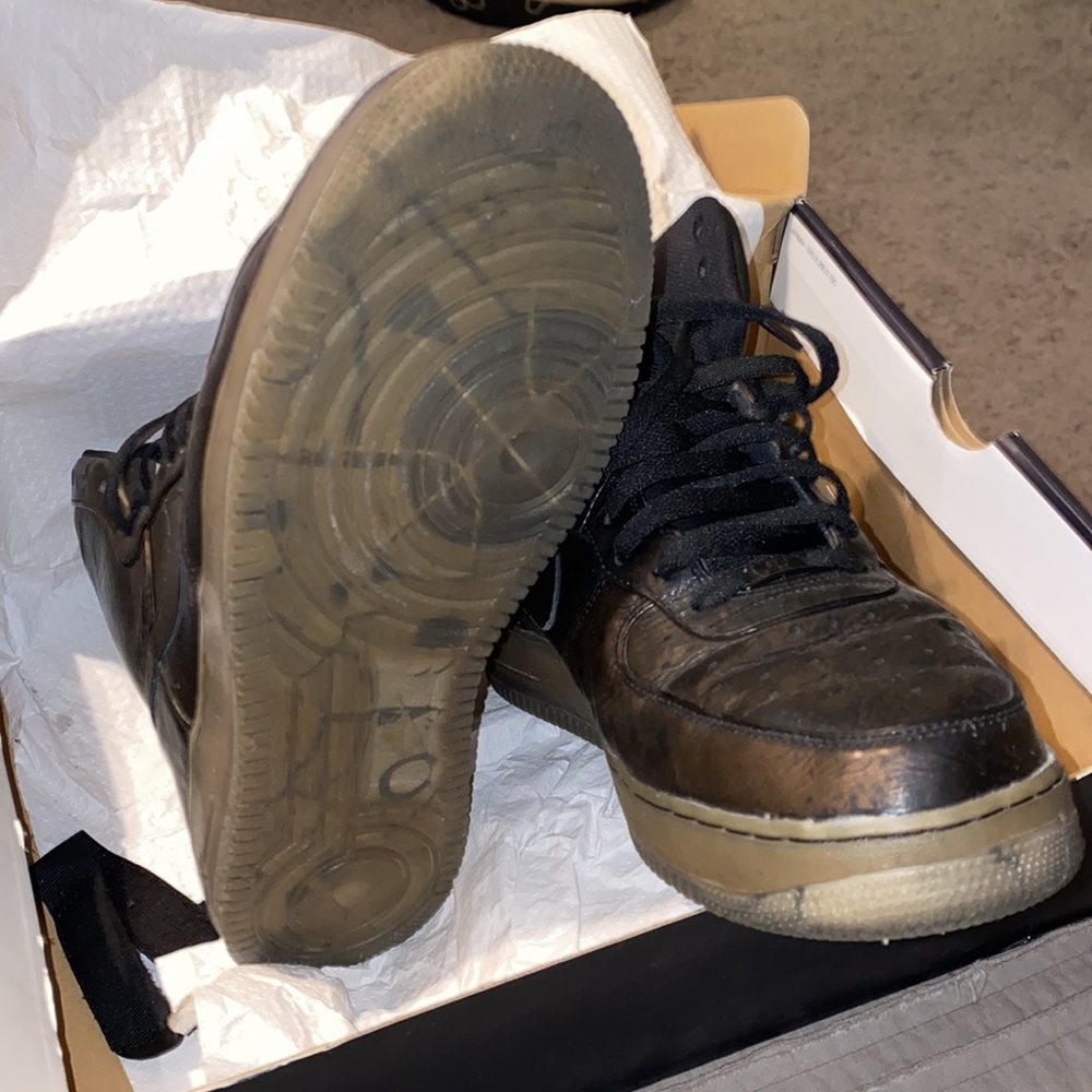 Nike AF1 Premium le - Black Men’s size 13 - Picture 6 of 10